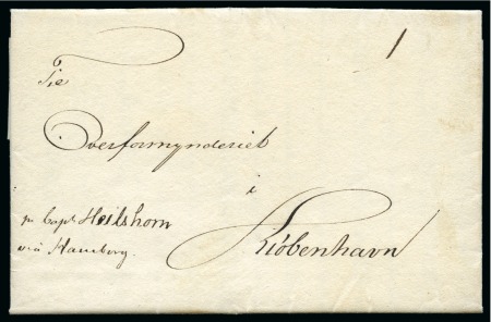 Stamp of Danish West Indies » Pre-Philately and Stampless Covers 1826 (12 Jan) Folded entire from St.Croix to Copenhagen,