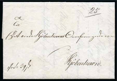 Stamp of Danish West Indies » Pre-Philately and Stampless Covers 1829 (12 Feb.) Folded entire from St.Croix to Copenhagen,