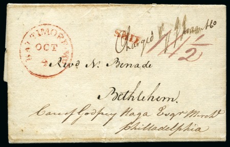 Stamp of Danish West Indies » Pre-Philately and Stampless Covers 1809 (23 June) Folded entire from "Bethanien auf St.Jan"