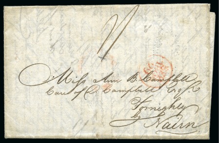 Stamp of Danish West Indies » Pre-Philately and Stampless Covers 1806 (18 June) Folded entire from St.Croix to Nairn/Scotland,