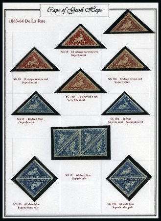 Stamp of South Africa » Cape of Good Hope The Cape Triangulars 1853-1864 An outstanding collection