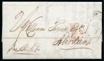 Stamp of Danish West Indies » Pre-Philately and Stampless Covers 1814 (31 Dec.) Folded cover from St.Croix to Aberdeen