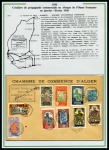 Stamp of Colonies françaises » Algérie La Poste aérienne en Algérie, 1924-1962, collection très développée avec 206 lettres sur pages d'exposition en 3 albums