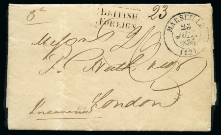 Stamp of Danish West Indies » Pre-Philately and Stampless Covers 1836 (24 May) Folded entire from St.Croix to London,
