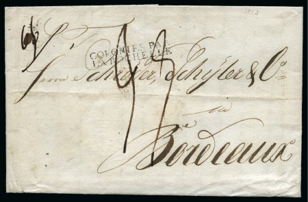 Stamp of Danish West Indies » Pre-Philately and Stampless Covers 1827 (24 Nov.) Folded entire from St.Thomas to Bordeaux,