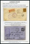 Stamp of France HAWAI Deux lettres sur pages d'exposition dont rarissime