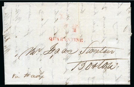 Stamp of Danish West Indies » Pre-Philately and Stampless Covers 1833 (25 June) Prices Current from St.Thomas to Boston/USA,