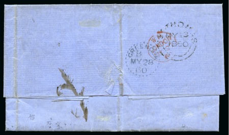 Stamp of Danish West Indies » British Post 1860 Unpaid prices current from St.Thomas