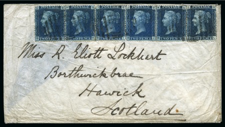 Stamp of Danish West Indies » British Post 1870ca Envelope to Hawick/Scotland franked by spectacular