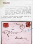Stamp of Egypt » Italian Post Offices 1875 Envelope from Cairo via Alexandria to Cassino,