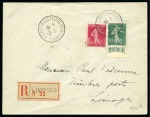 Stamp of France » Collections 1900-1950, Solide sélection de lettres en 4 classeurs, prêtes