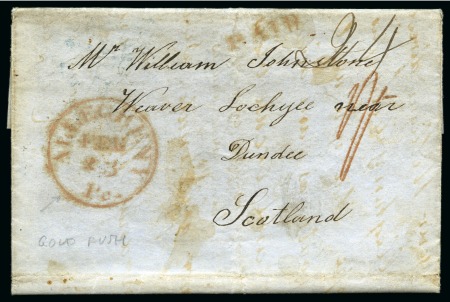 Stamp of United States 1849 (Feb 20) Entire from Allegheny City mentioning the gold rush