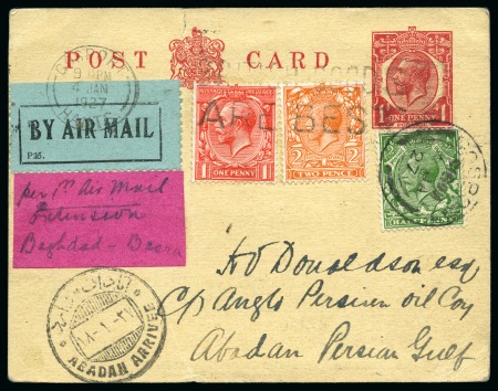 Stamp of Ireland » Airmails 1926-29 Group of 14 airmails to Persia or Iraq