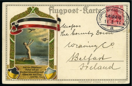 Stamp of Ireland » Airmails 1914 (May 11) Special Airmail Service Leipzig-Dresden
