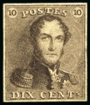 Stamp of Belgium » Belgique. 1849 Epaulettes - Réimpressions réimpression de 1866 : 10 et 20 cent.  Epaulettes,