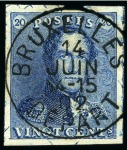 Stamp of Belgium » Belgique. 1849 Epaulettes - Réimpressions Réimpressions de 1895 des 10 et 20 cent. Epaulettes