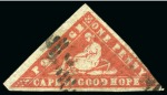 Stamp of South Africa » Cape of Good Hope The Cape Triangulars 1853-1864 An outstanding old-time ollection of these famous stamps