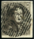 Stamp of Belgium » Belgique. 1849 Epaulettes - Émission COB N 1 (X11) et 2 (X18), 10 et 20 cent.  Epaulettes