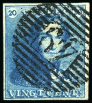 Stamp of Belgium » Belgique. 1849 Epaulettes - Émission Oblitérations de perception ouvertes au 1 juillet 1849 sur les Epaulettes : 273 exemplaires