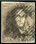 Stamp of Belgium » Belgique. 1849 Epaulettes - Émission Oblitérations de perception ouvertes au 1 juillet 1849 sur les Epaulettes : 273 exemplaires