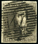 Stamp of Belgium » Belgique. 1849 Epaulettes - Émission Oblitérations de perception ouvertes au 1 juillet 1849 sur les Epaulettes : 273 exemplaires