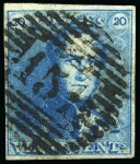 Stamp of Belgium » Belgique. 1849 Epaulettes - Émission Oblitérations de perceptions ouvertes après le 9