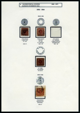 Stamp of Danish West Indies » Collections 1856-1917, The attractive and valuable stamp collection