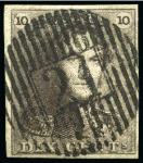 Stamp of Belgium » Belgique. 1849 Epaulettes - Émission Oblitérations de distributions (18 barres verticales)