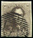 Stamp of Belgium » Belgique. 1849 Epaulettes - Émission NUANCIER : Ensemble de 41 exemplaires des 10 et 20