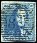 Stamp of Belgium » Belgique. 1849 Epaulettes - Émission NUANCIER : Ensemble de 41 exemplaires des 10 et 20