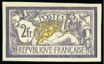 Stamp of France 1900 Merson 40c rouge et bleu, 50c brun et gris, 1F