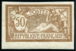Stamp of France 1900 Merson 40c rouge et bleu, 50c brun et gris, 1F