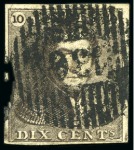 Stamp of Belgium » Belgique. 1849 Epaulettes - Émission N 1 très bien margé et 2 ( 3 belles marges), 10 et