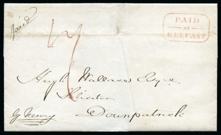 Stamp of Ireland » Collections 1713-1854, Postal history collection written up in 3 albums