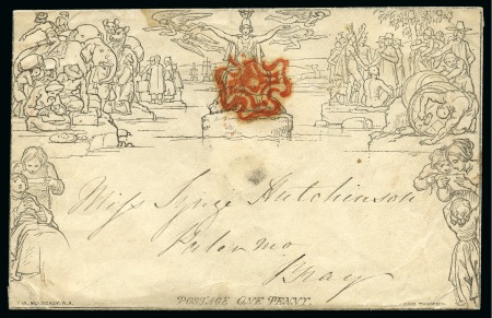 Stamp of Ireland » Collections MALTESE CROSS 1840-44, Specialised group of 46 items showing various Maltese Cross usages