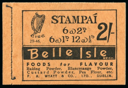 Stamp of Ireland » Booklets 1946-47 2s booklet, serial number 29-46, very fine
