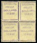 Stamp of Ireland » 1922 (Feb) Thom Overprints (T15-T19) 1/2d green, mint nh block of four, showing red overprint