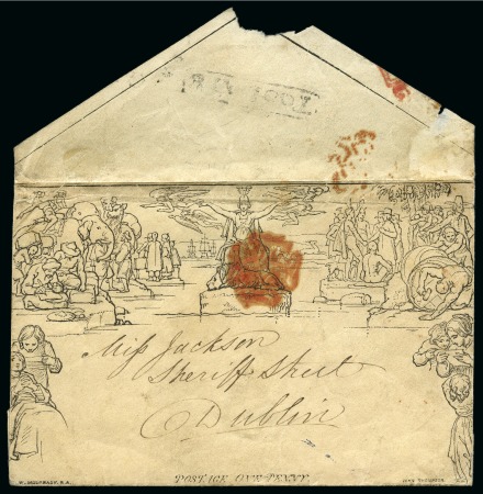 Stamp of Ireland » Collections 1787-1967, Collection of 56 incoming covers and cards