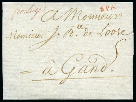 Stamp of Belgium » Belgique. Histoire Postale Ensemble de 32 lettres de Spa dont débousés, port