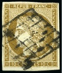 Stamp of France » Collections 1849-1870, Sélection de pièces dont Yv. 1b, 2b, 2c