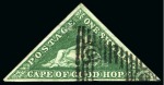 Stamp of South Africa » Cape of Good Hope 1853-1864 An extremely rare and desirable collection of Cape Triangulars
