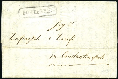 Stamp of Romania » Austrian Levant Post Offices » D.D.S.G. Post Offices IBRAILA 1844: Folded cover from Ibraila to Constan