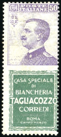 Stamp of Italy 1924-25 Publicity Stamps: 50c violet and green "Ta