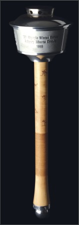 Stamp of Olympics » 1988 Calgary 1988 Calgary official torch with bowl in steel and