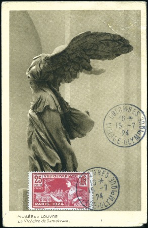 Stamp of Olympics 1924-76, Group of 53 covers/postcards with better 