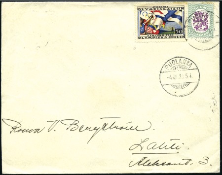 Stamp of Olympics 1928-40, Group of 7 OLYMPIC covers incl. (Jul 4) E