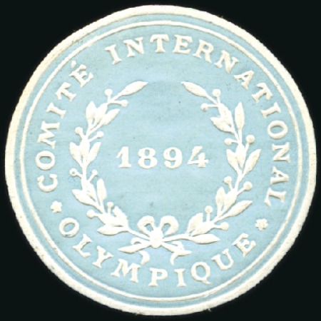 Stamp of Olympics 1894 Comité International Olympique vignette in bl