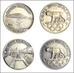 Stamp of Olympics 1960 Rome participation medal in original clear pl