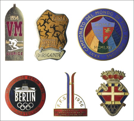 Stamp of Olympics 1930s-1971, PINS from various sporting events incl