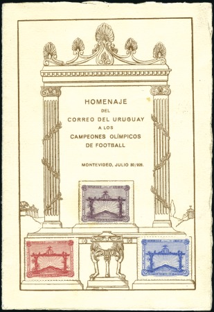 Stamp of Olympics Uruguay: 1928 Olympics football set affixed in Pos